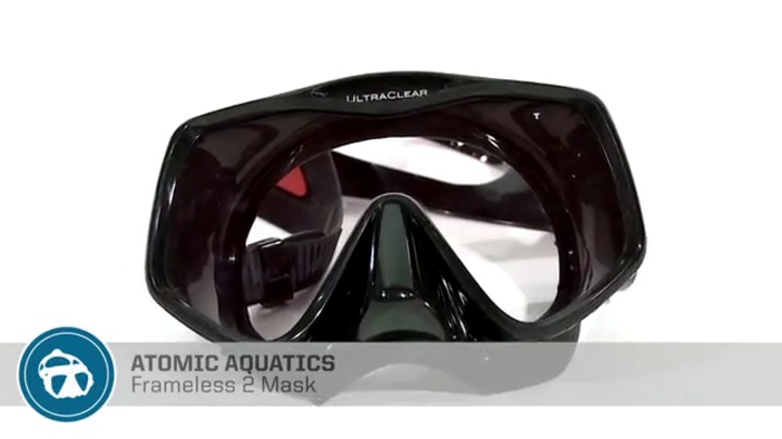 Single-lens dive mask - VENOM Frameless - Atomic Aquatics