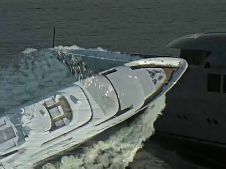 Cruising mega-yacht SAINT NICOLAS Lurssen Yachts raised